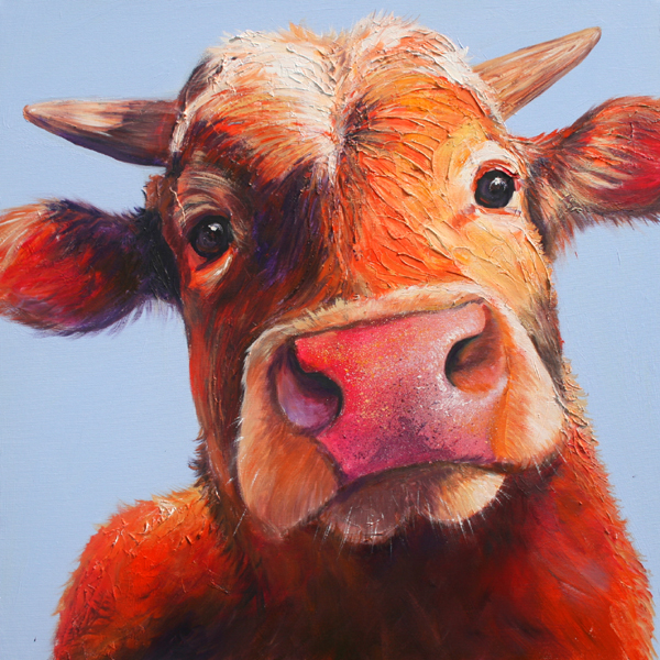600x600 Zubin The Cow - Cow Painting