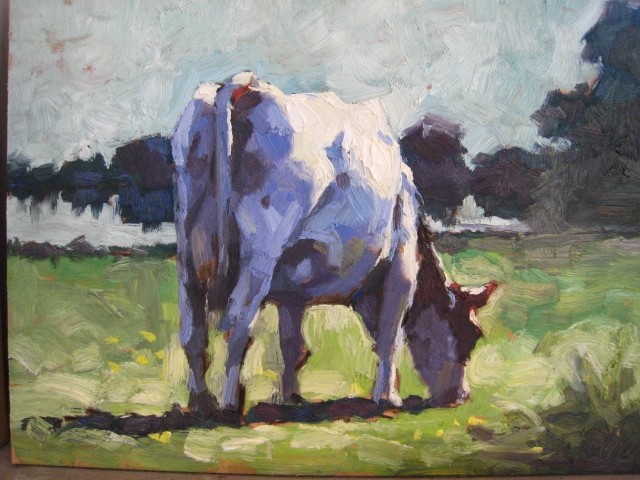 640x480 Cow Painting By Frank De Wit - Cow Painting