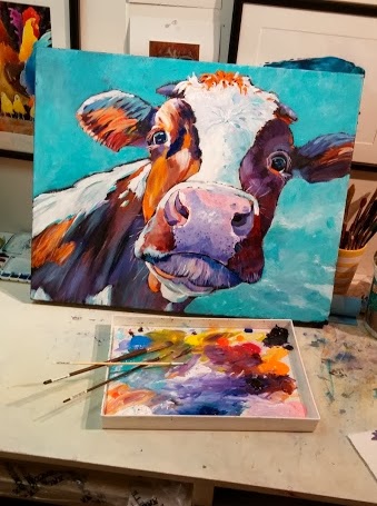 339x455 Ross Lynem - Cow Painting Artist