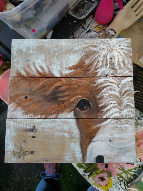 492x656 Cow Painting On Reclaimed Pallet Wood. Artist Liz Saludez Follow - Cow Painting On Wood