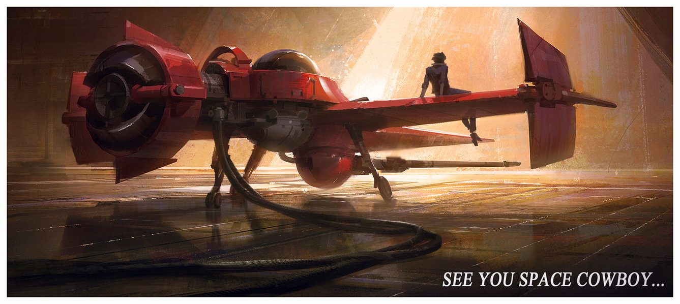 1337x598 Cowboy Bebop Fan Art By Mitchellmohrhauser - Cowboy Bebop Painting