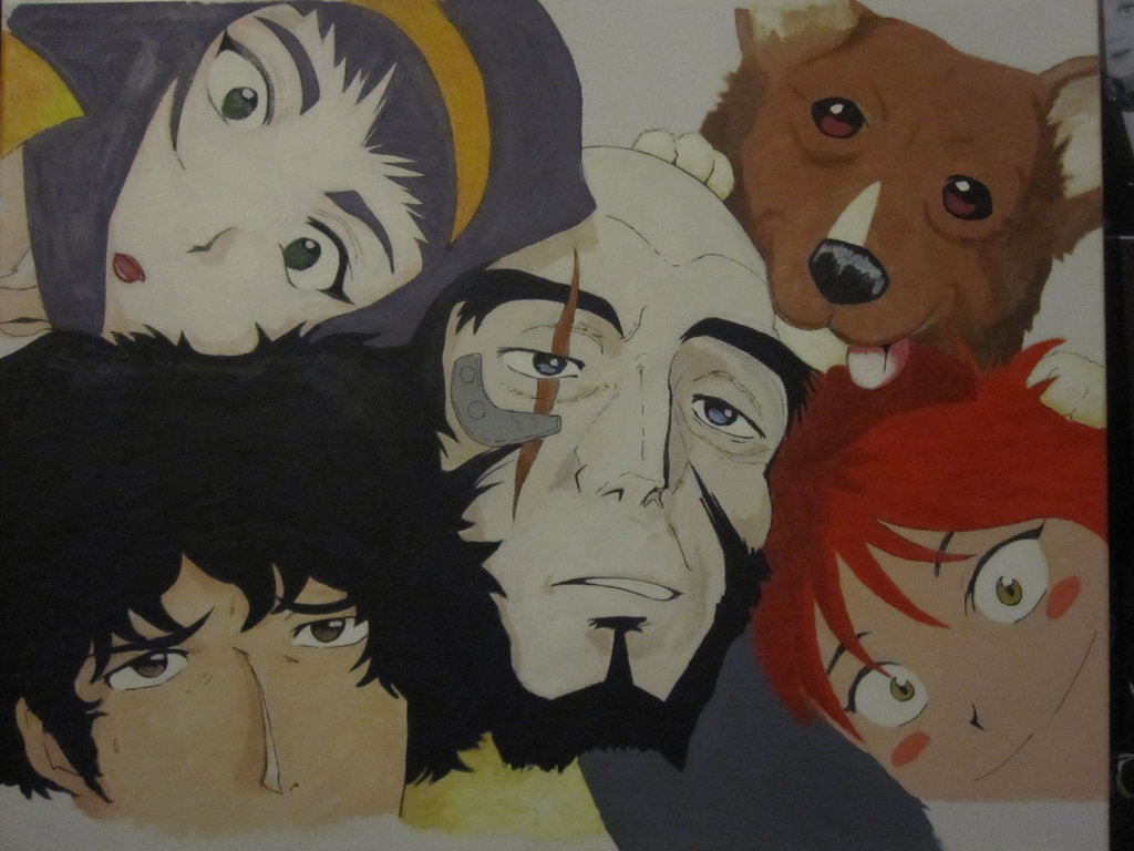1024x768 Cowboy Bebop Painting Wip By Almightysiobhan - Cowboy Bebop Painting
