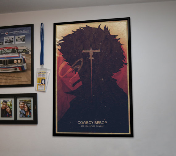 570x505 Large Cowboy Bebop Poster Spike Spiegel - Cowboy Bebop Painting