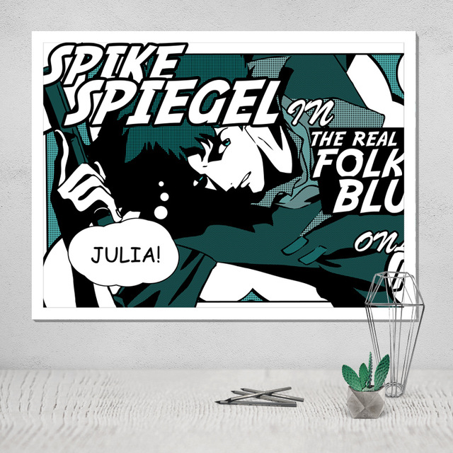 640x640 Photo Canvas Poster Cowboy Bebop Painting Sheets Of Wall Paintings - Cowboy Bebop Painting