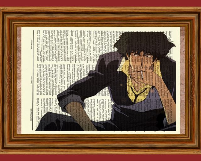 640x512 Cowboy Bebop Anime Dictionary Art Print Poster Picture Japan Manga - Cowboy Bebop Painting
