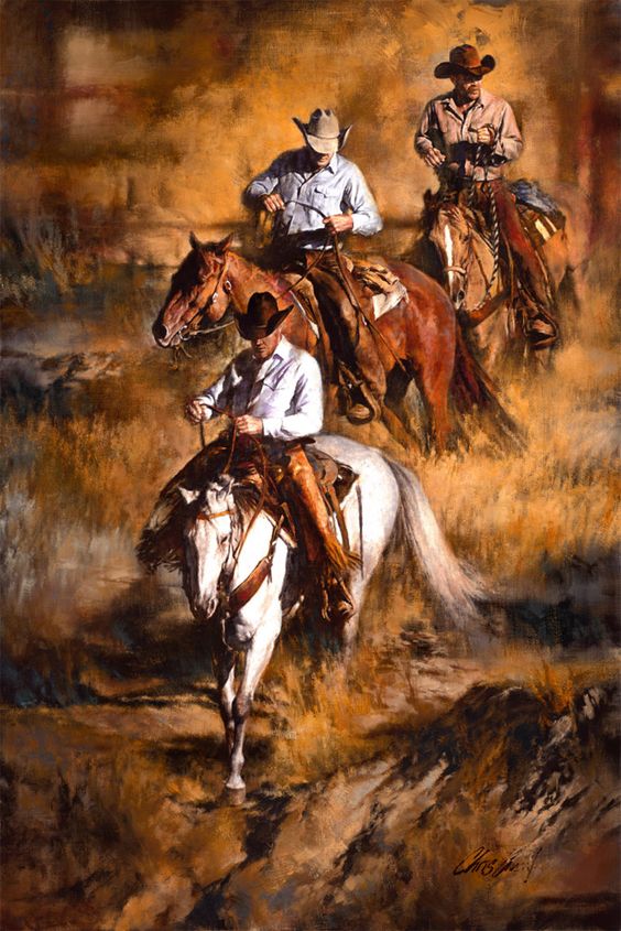 564x845 Wonderful And Winning Western And Cowboy Paintings - Cowboy Painting Illusion