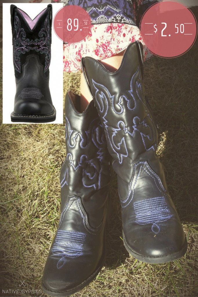683x1024 Diy Painted Kid's Cowgirl Boots Native Gypsies - Cowgirl Boots Painting