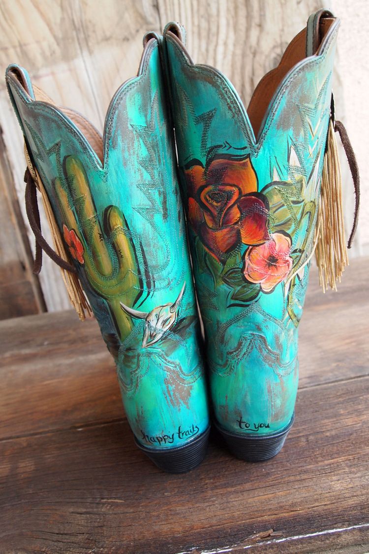 750x1125 P1016952.jpg Diy Painted Boots Cowboy Boots - Cowgirl Boots Painting