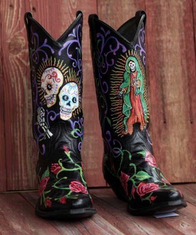 Cowgirl Boots Painting at PaintingValley.com | Explore collection of ...
