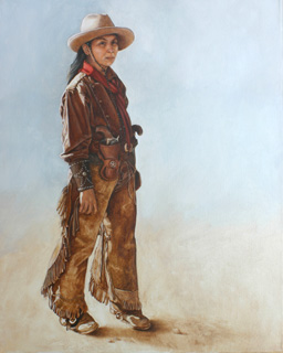 256x320 Cowboy Girl Oil Painting K. Henderson Fine Art Blog - Cowgirl Painting