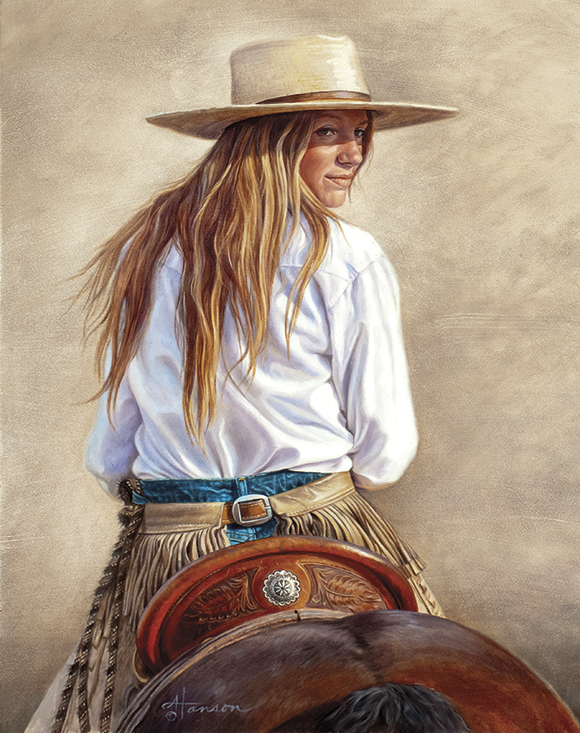 580x733 Cowgirl Up! - Cowgirl Painting