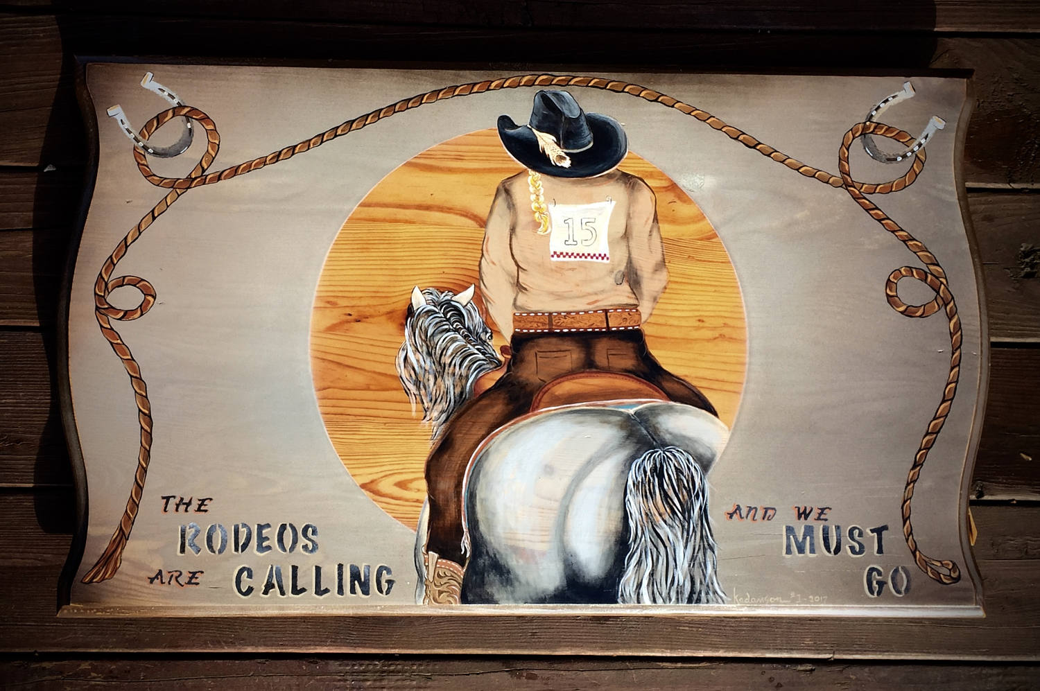 1500x997 Original Cowgirl Art, Acrylic On Wood Western Art, Cowboy Decor - Cowgirl Painting