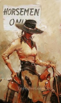 214x360 Cowgirl - Cowgirl Painting