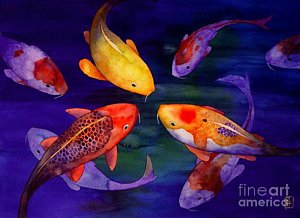 300x218 Koi Fish Paintings Fine Art America - Coy Fish Painting