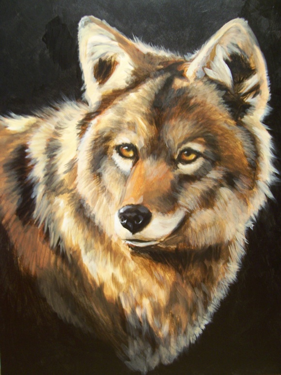 580x773 Sommers End Originals Michele (Erickson) Sommers Front Royal - Coyote Painting