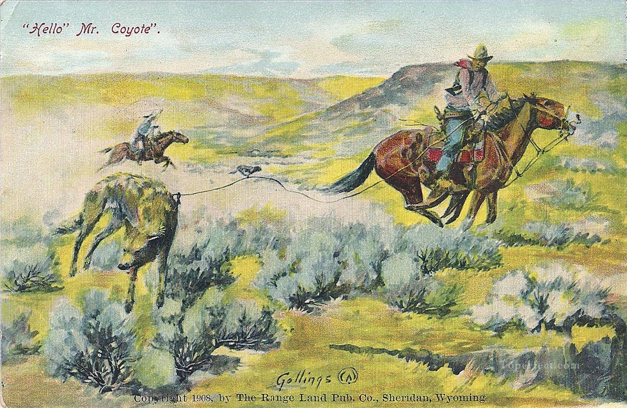 1280x834 Hello Mr Coyote Painting 1800 Indiana Painting In Oil For Sale - Coyote Painting