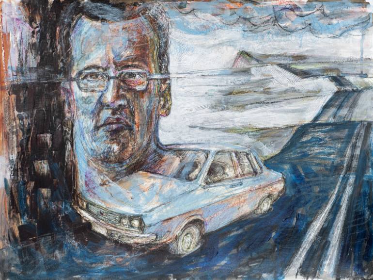 770x577 Saatchi Art Centaur [C.p.] Painting By Cristian Marin - Cp Painting