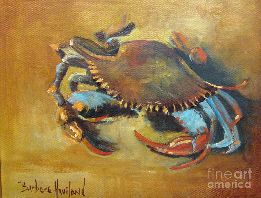 900x684 Blue Crab Painting - Crab Painting