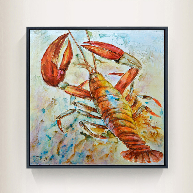 Crab Painting Canvas at PaintingValley.com | Explore collection of Crab ...