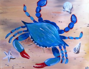 310x240 Next Week - Crab Painting Canvas