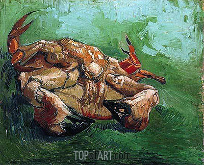 400x323 Crab On Its Back Vincent Van Gogh Painting Reproduction 1111 - Crab Painting Images