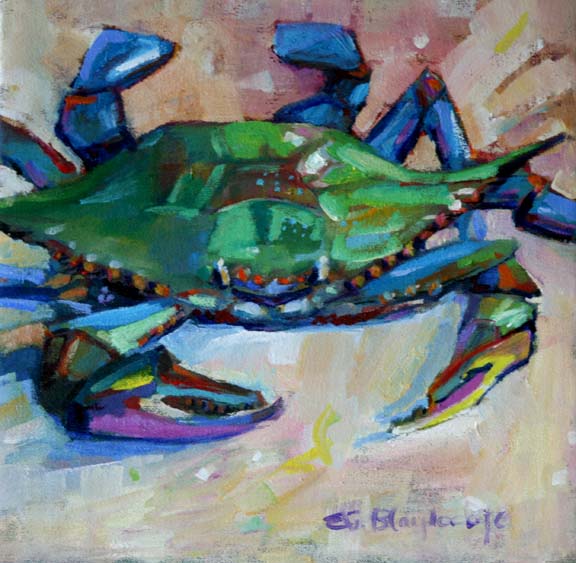 576x563 Daily Paintings By Elizabeth Blaylock, American Impressionist - Crab Painting Images
