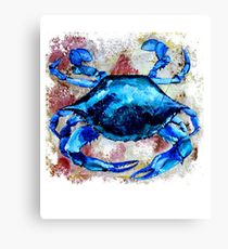 210x230 Blue Crab Painting Amp Mixed Media Canvas Prints Redbubble - Crab Painting Images