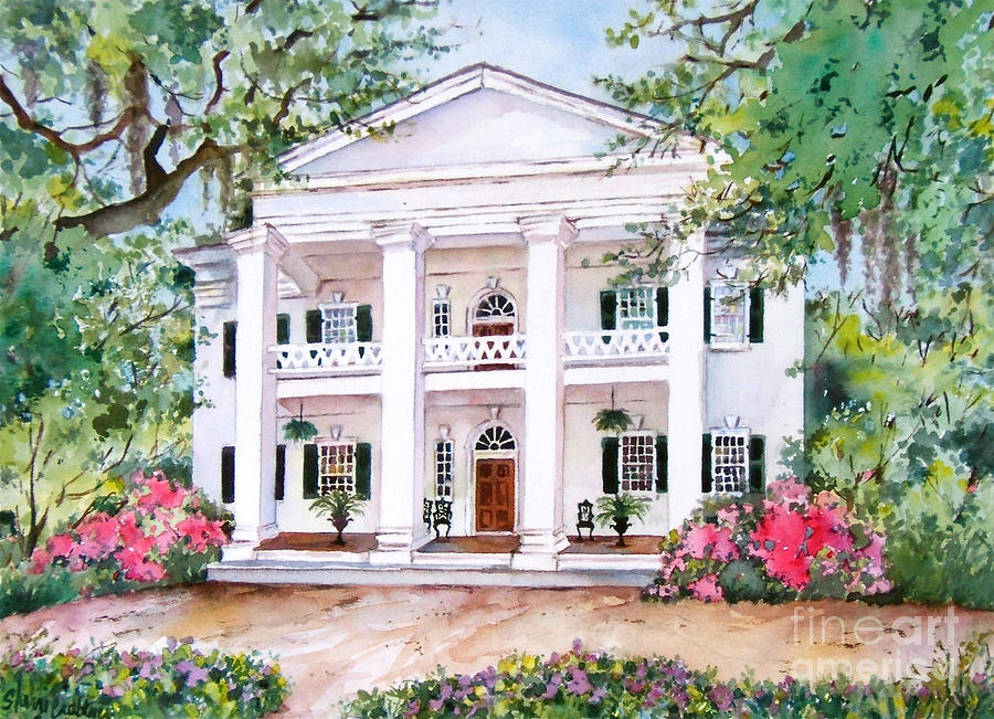 900x651 Monmouth Plantation Painting By Sherri Crabtree - Crabtree Painting
