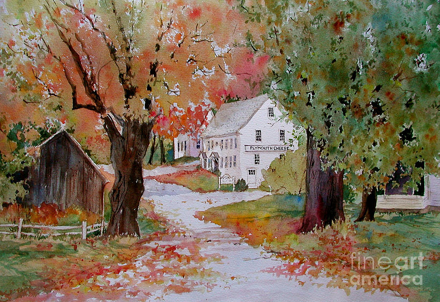 900x618 Plymouth Notch Cheese Factory Painting By Sherri Crabtree - Crabtree Painting