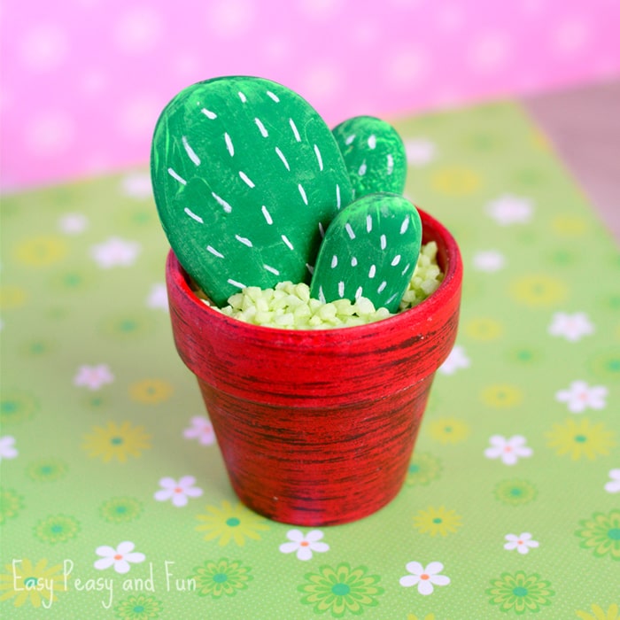 700x700 Diy Rock Cactus Craft - Craft Painting