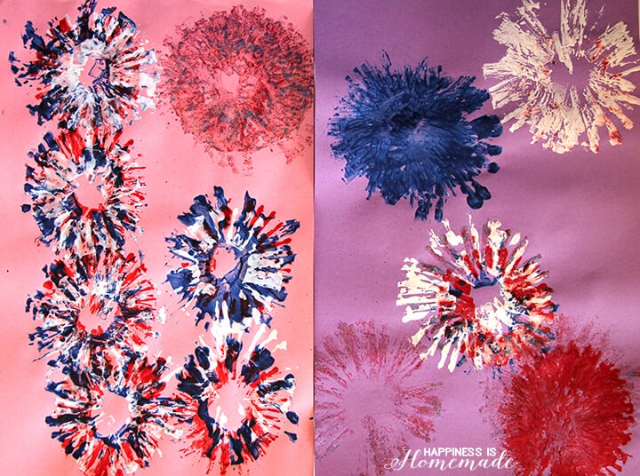 720x536 4th Of July Kids Craft Fireworks Painting - Craft Painting