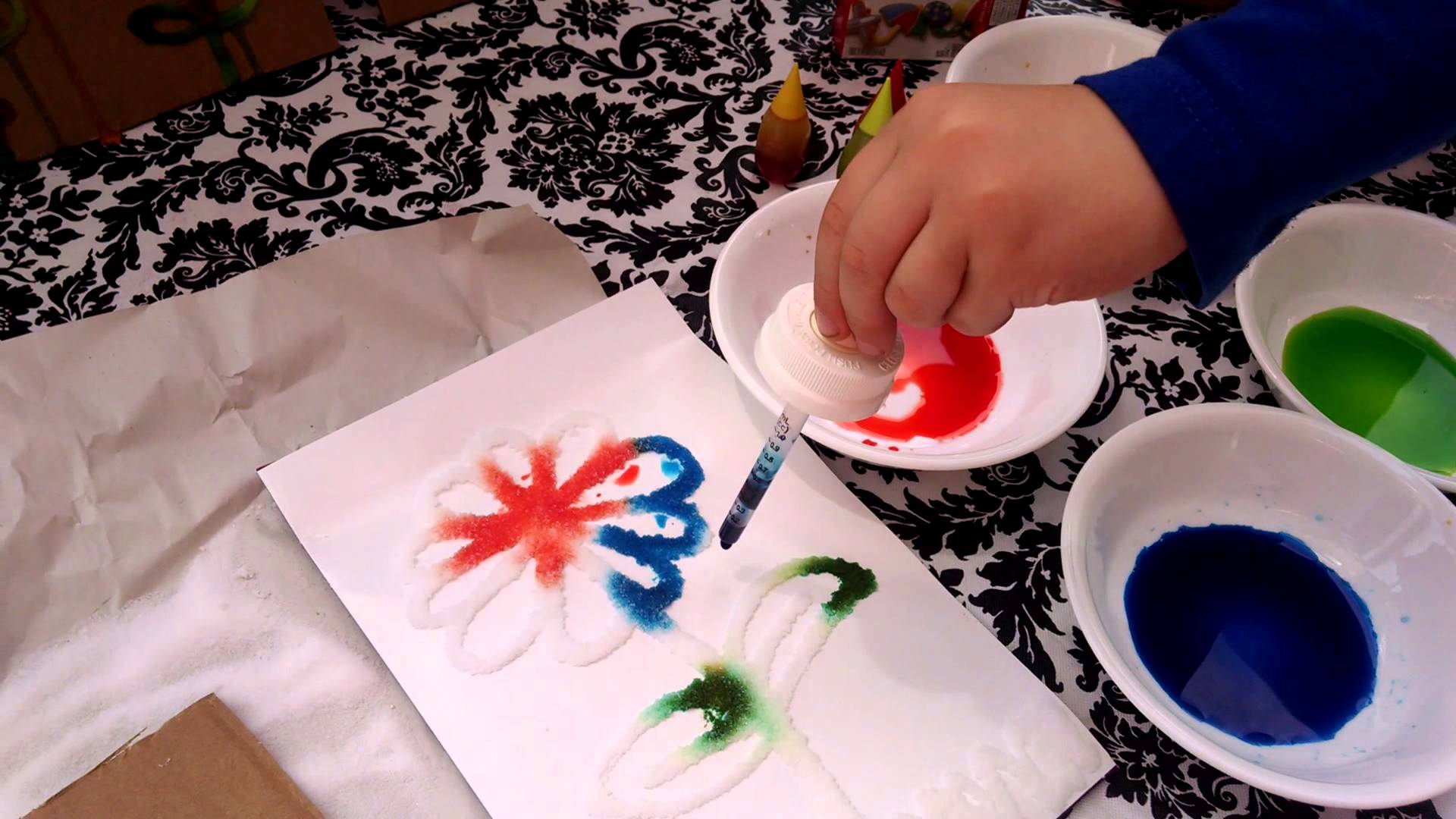 1920x1080 Kids Craft Diy 3d Salt Painting, Summer Activities - Craft Painting