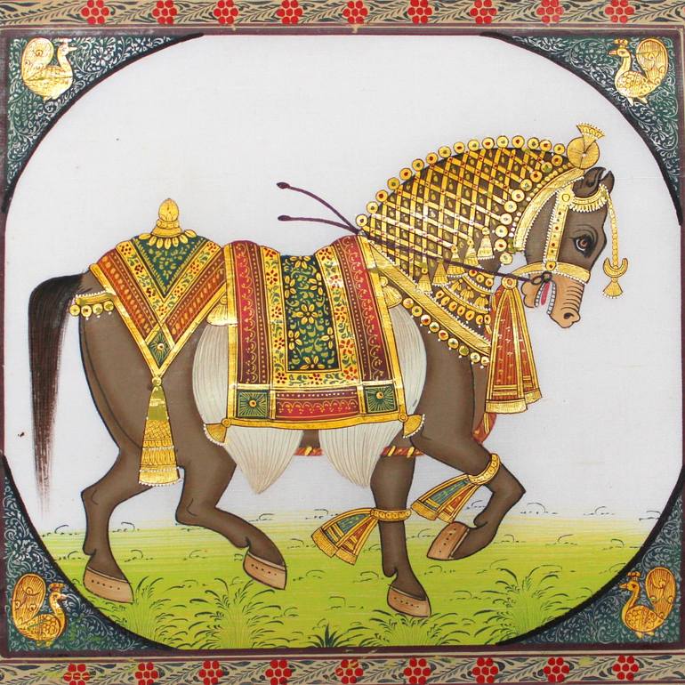 770x770 Saatchi Art Decorated Stallion - Craft Painting