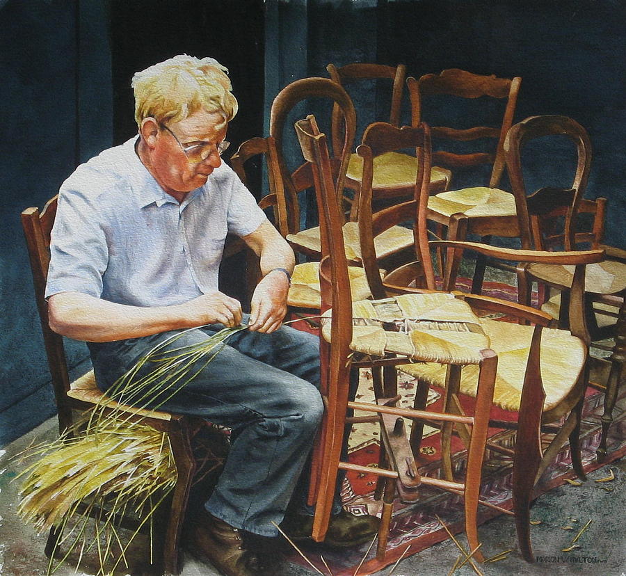 900x828 The Craftsman Painting By Marion Hylton - Craftsman Painting