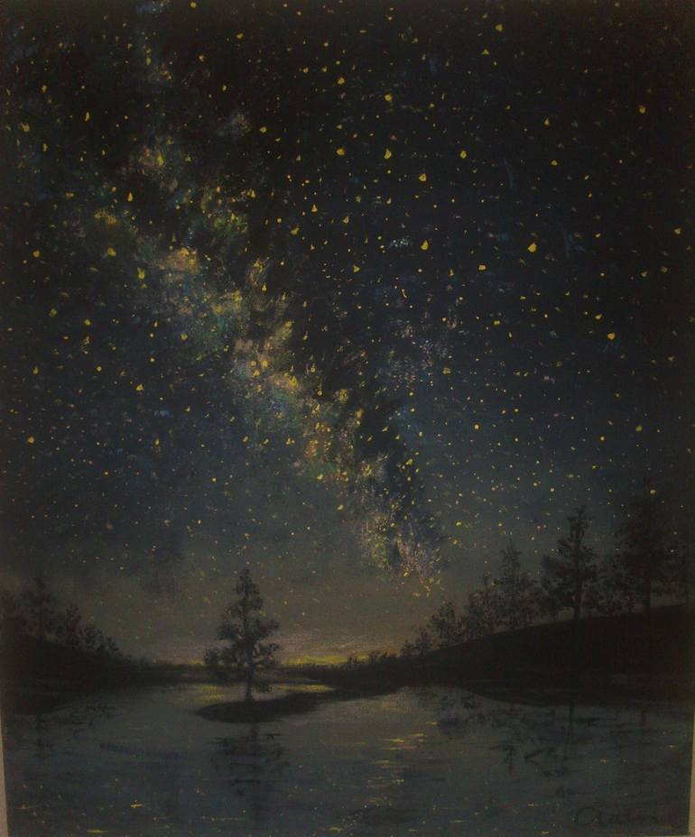 770x928 Saatchi Art Night Impression Painting By Natalie Crain - Crain Painting