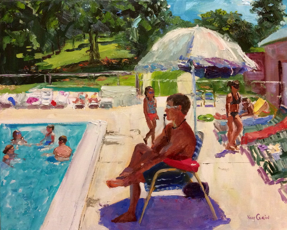 996x800 The Sentinel, Lifeguard - Crain Painting