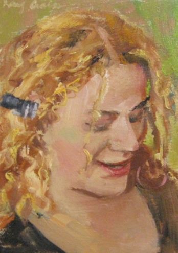 348x495 Portrait Sketch Of Rachel By Artist Kay Crain, Painting By Artist - Crain Painting