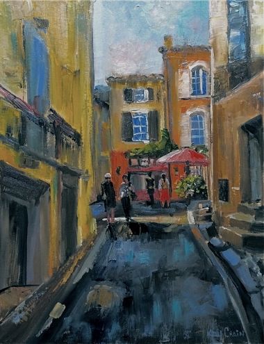 380x495 After The Rain, Arles, France By Kay Crain, Painting By Artist Kay - Crain Painting