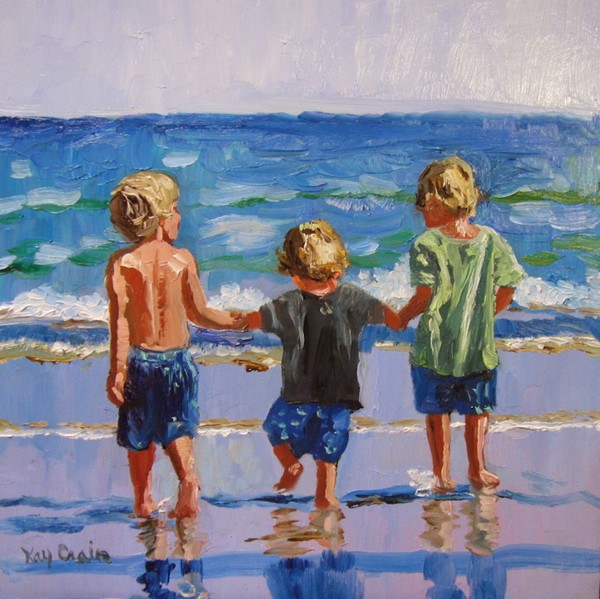 600x599 Beach Boys 2 By Kay Crain - Crain Painting