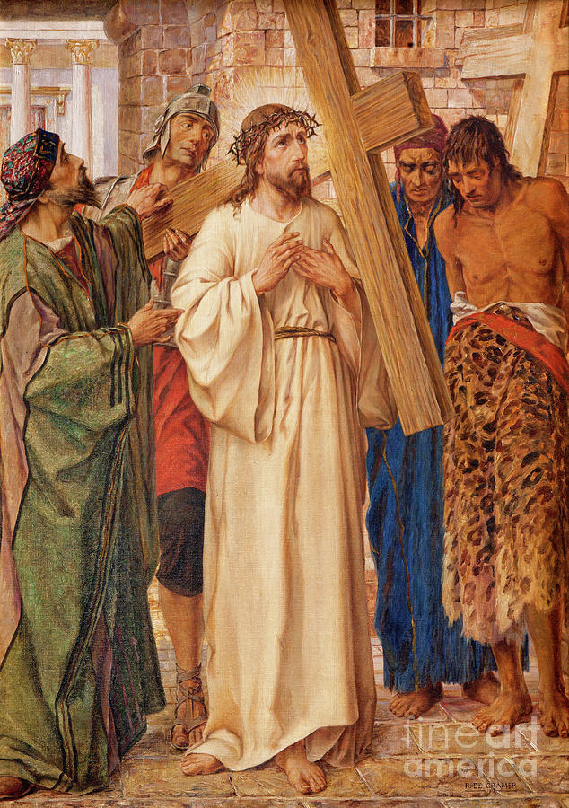 634x900 The Painting Jesus For The Pilate By Rene De Cramer Photograph By - Cramer Painting