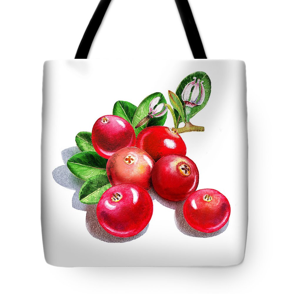 1000x1000 Happy Cranberry Bunch Tote Bag For Sale By Irina Sztukowski - Cranberry Painting