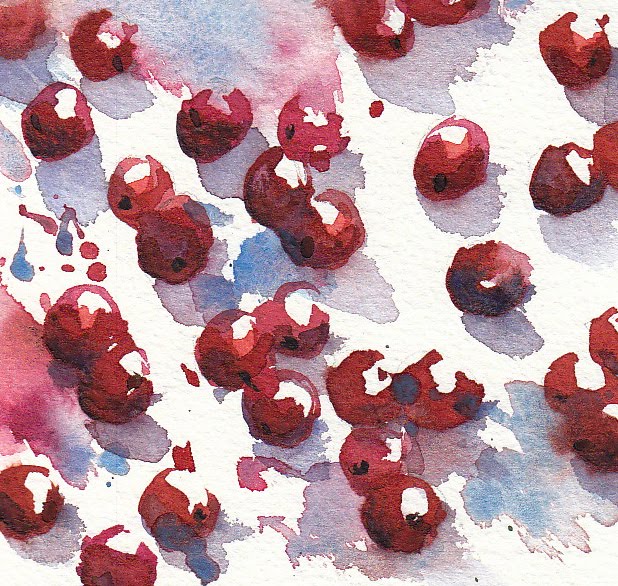 618x586 Jennifer Lawson Good Intentions - Cranberry Painting