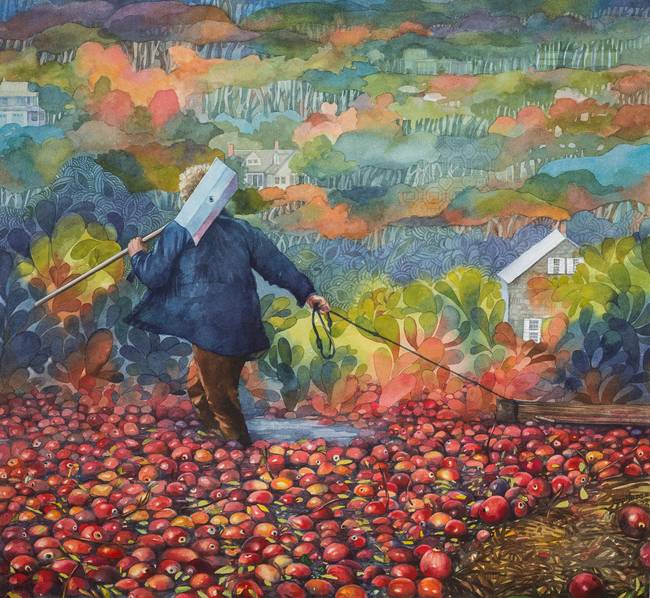 650x598 Stunning Cranberry Artwork For Sale On Fine Art Prints - Cranberry Painting