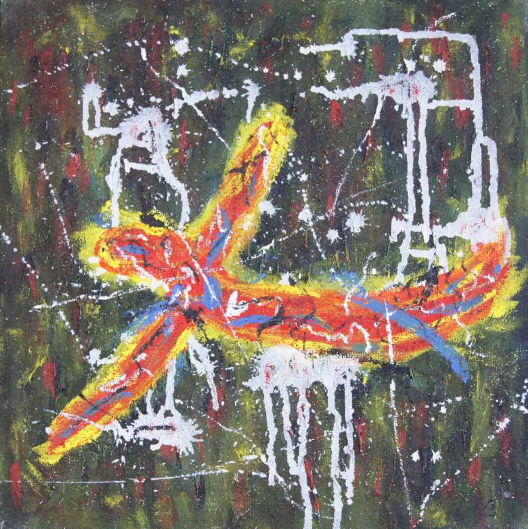 770x772 Saatchi Art The Crash Painting By Erwin Bruegger - Crash Painting