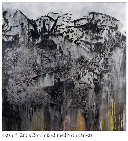 500x548 Crash 4, Mixed Media On Canvas (Vassilis Economidis) - Crash Painting