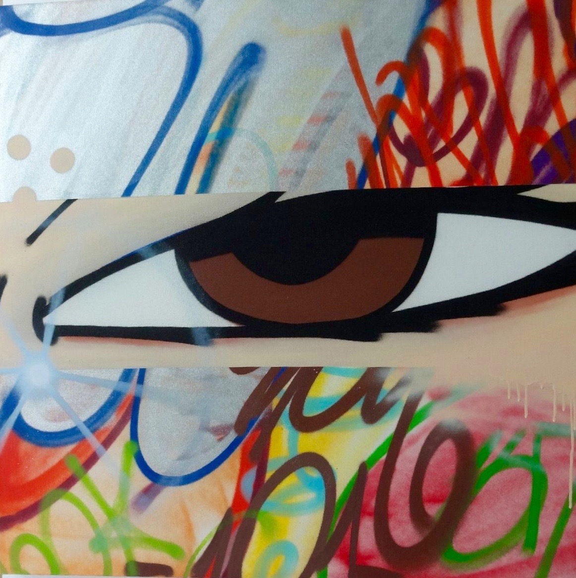 1162x1166 Crash Graffiti Street Art Painting For Sale Auction June 16 - Crash Painting