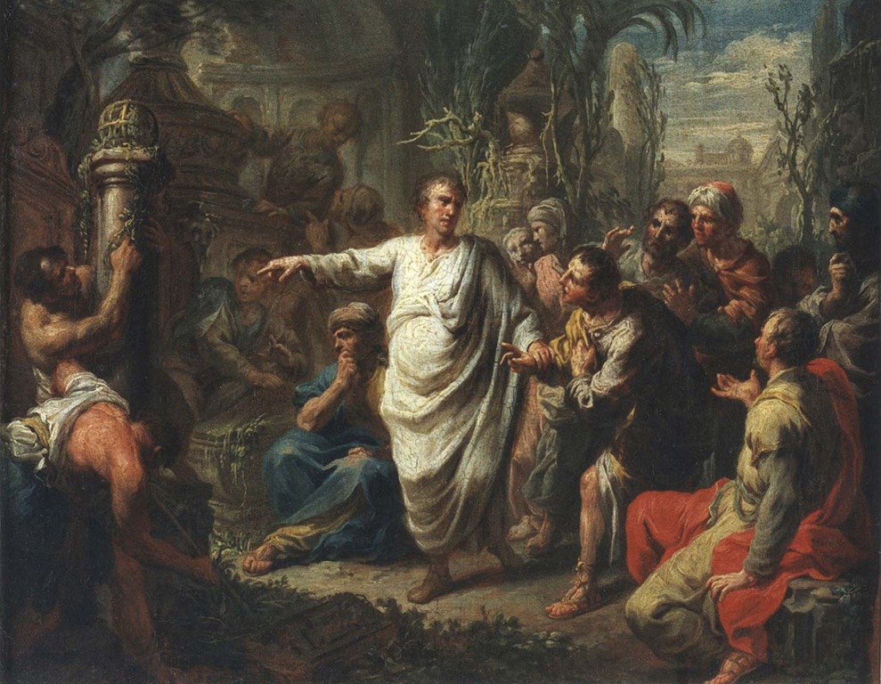 989x768 Cicero And Cato Vs. Caesar Caesar Vs. Pompey Caesar Wins All - Crassus Painting