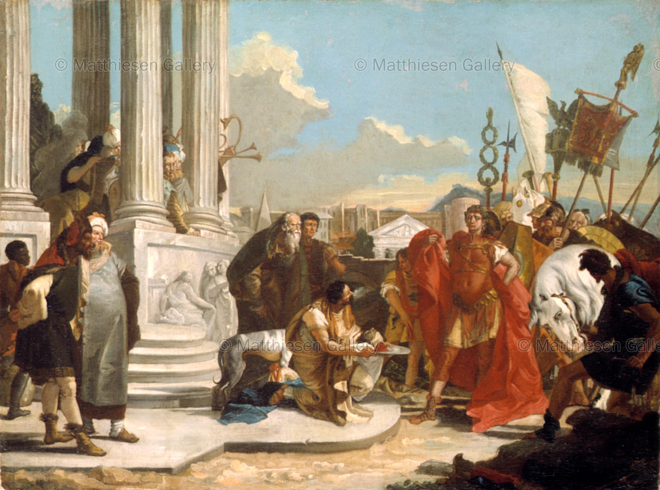 2205x1637 Work Of Art Caesar Contemplating The Head Of Pompey - Crassus Painting