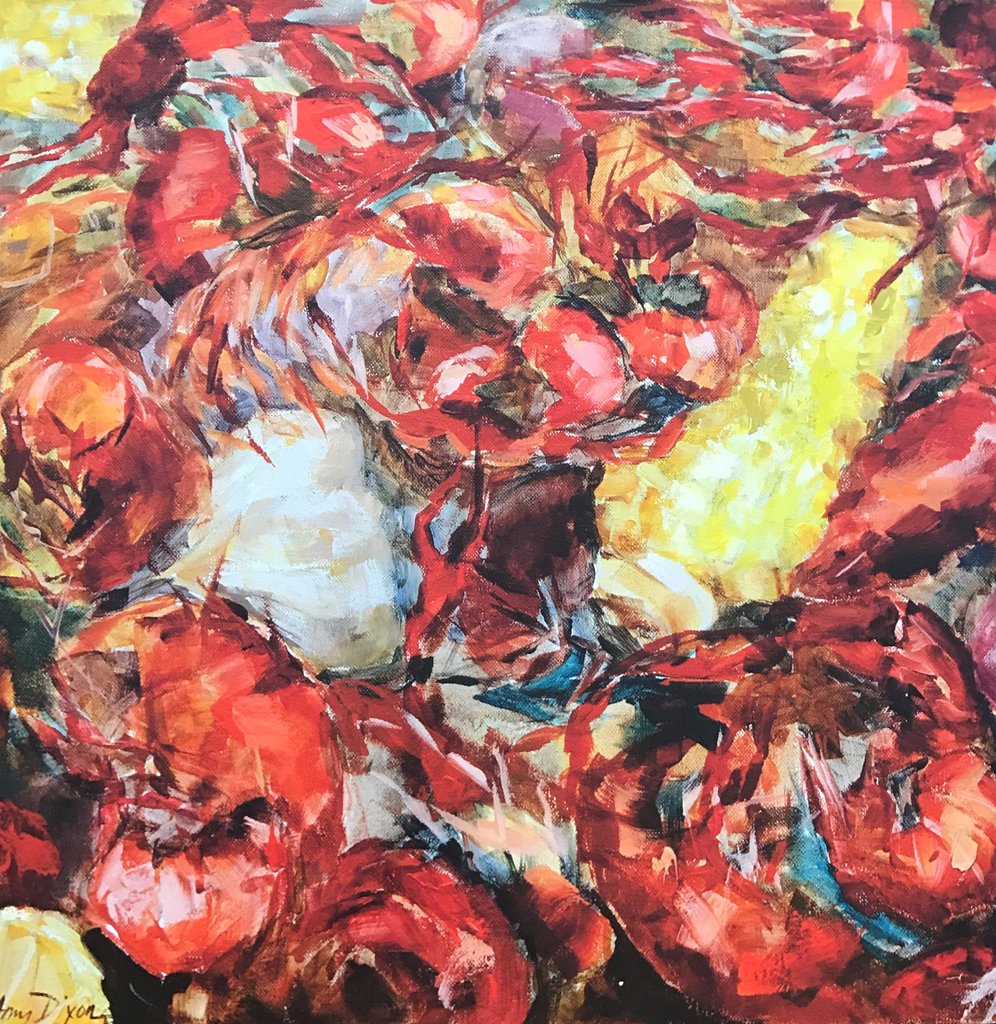 996x1024 Crawfish Y'All Christenberry Collection - Crawfish Painting