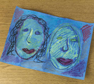 300x269 Crayons With Paint - Crayola Painting